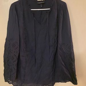 Lane Bryant Long sleeve peasant top Like New